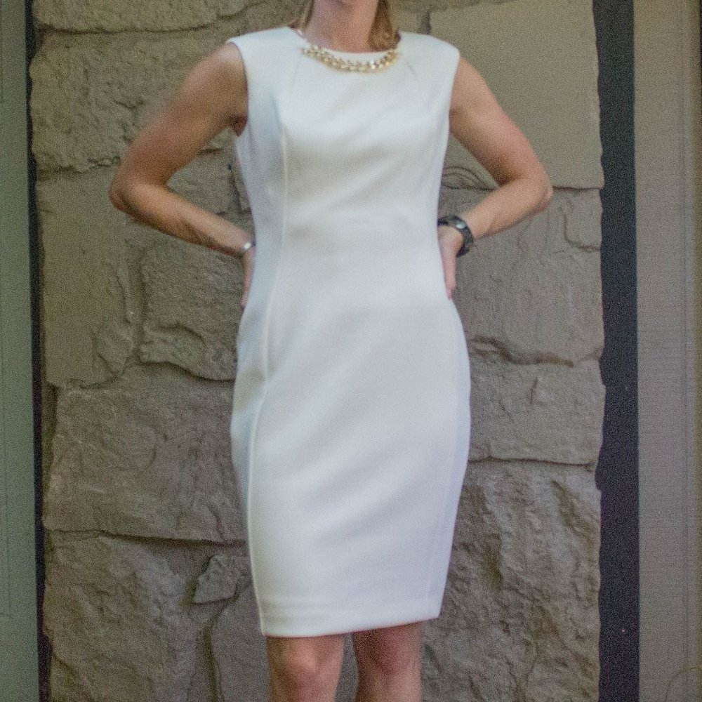 Calvin Klein White Business Dress